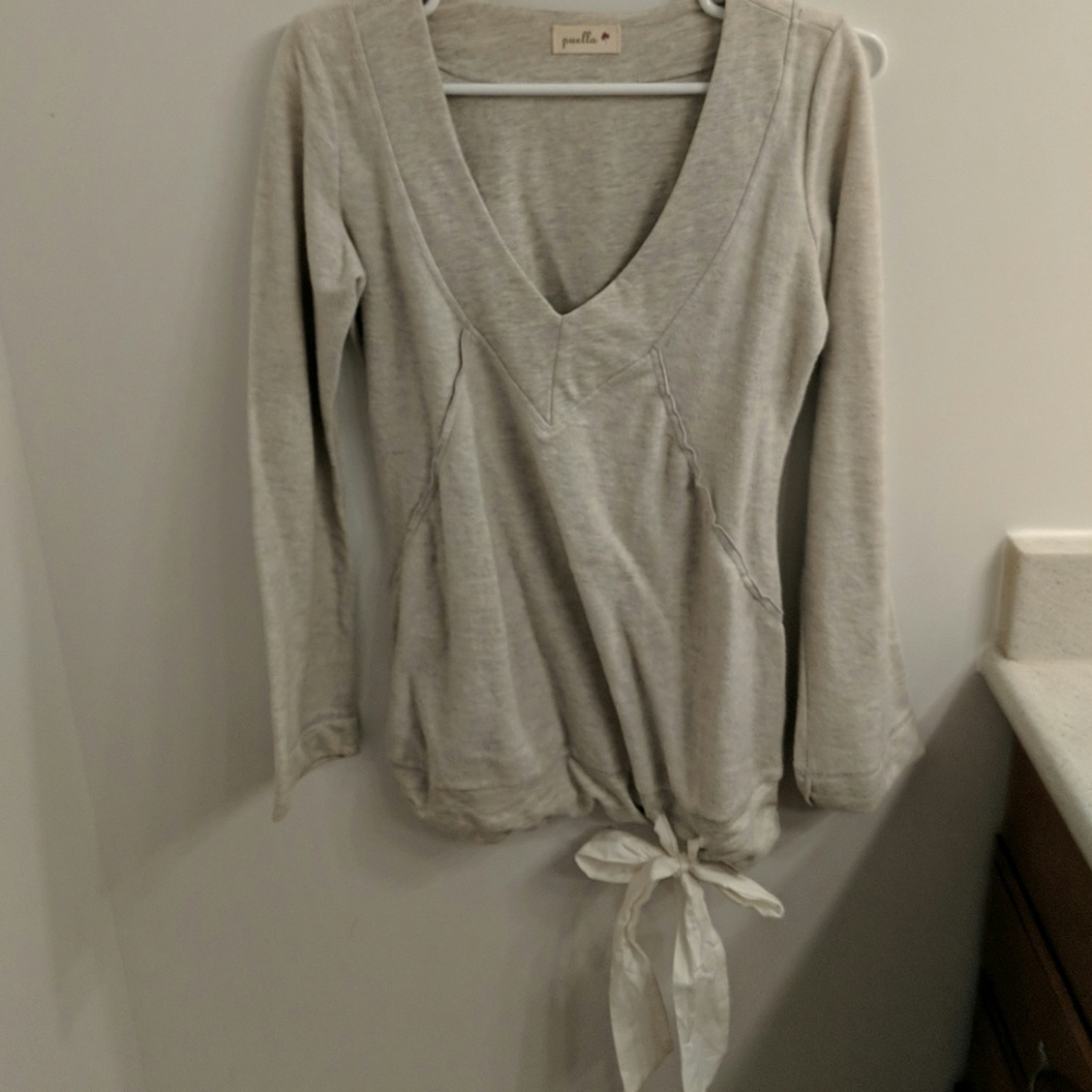 Anthropologie Puella side tie cotton top